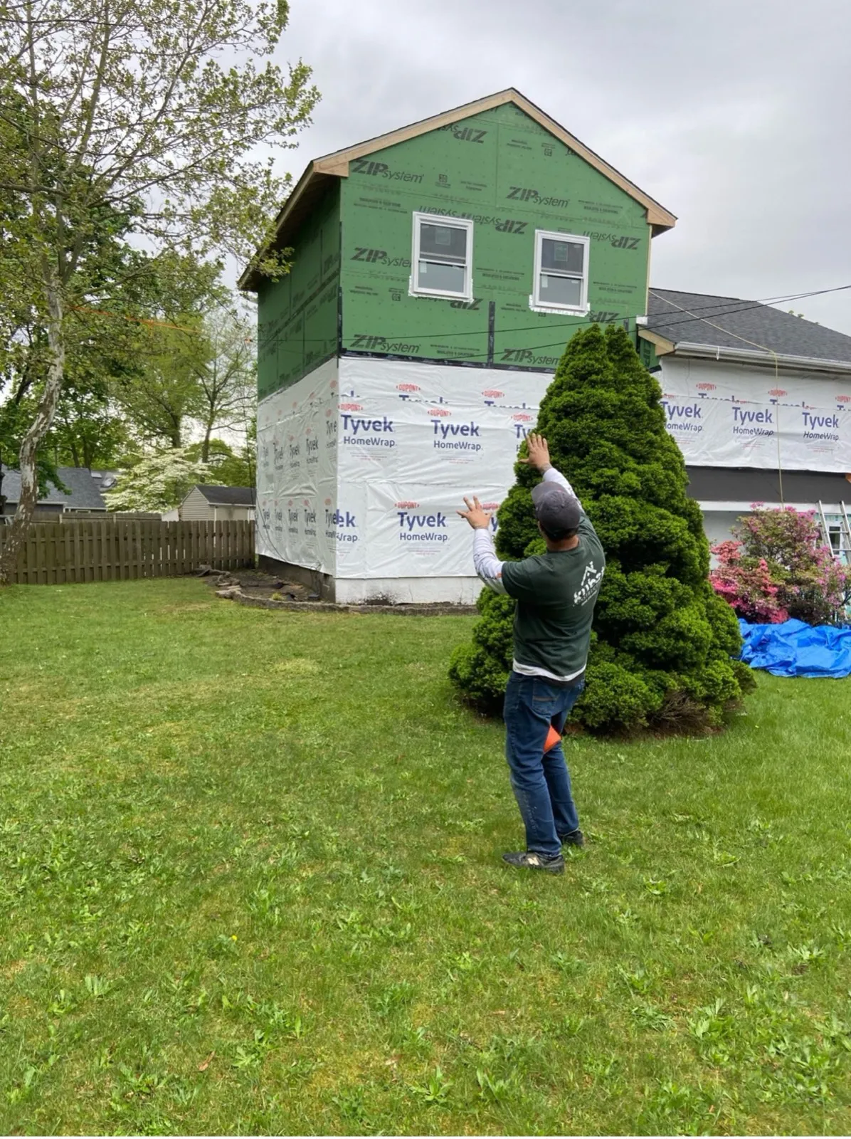 Kubat Construction on site at a home addition